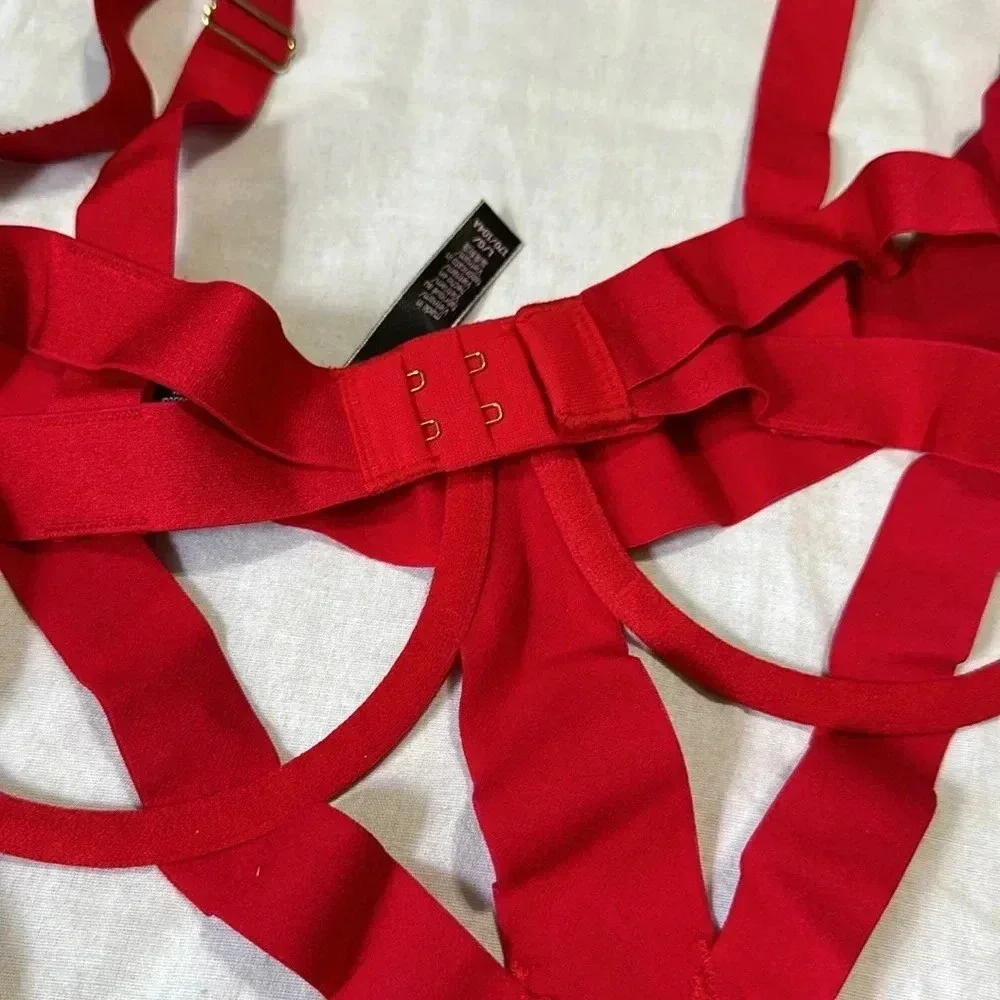 Victoria's Secret Red Geometric Bodysuit - Picture 7 of 7
